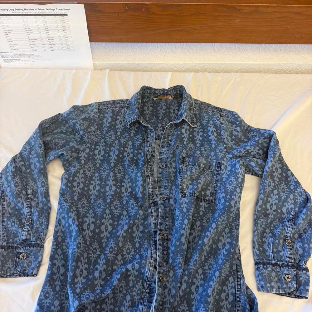 Soft-surroundings Women's Blue and Navy Shirt
